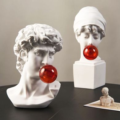 Vintage Greek Figures Statue Bubblegum