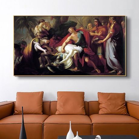 The Death of Patroclus Canvas Art - Image 5