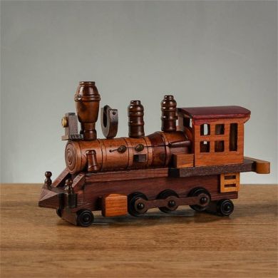 Retro Wooden Steam Train