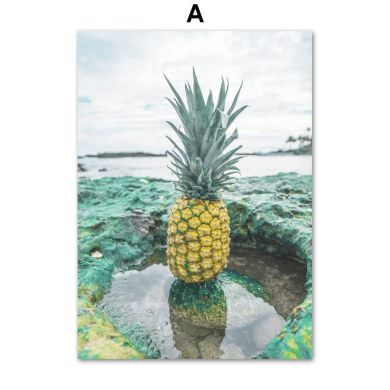 Palm Coconut Island Gallery Wall Canvas Art - Image 5