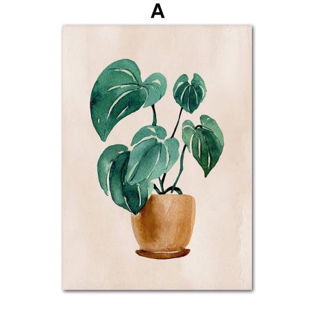 Monstera Houseplant Gallery Wall Canvas Art - Image 6