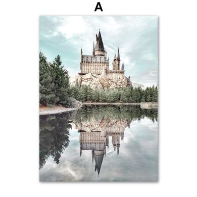 Vintage Castle Gallery Wall Canvas Art - Image 5