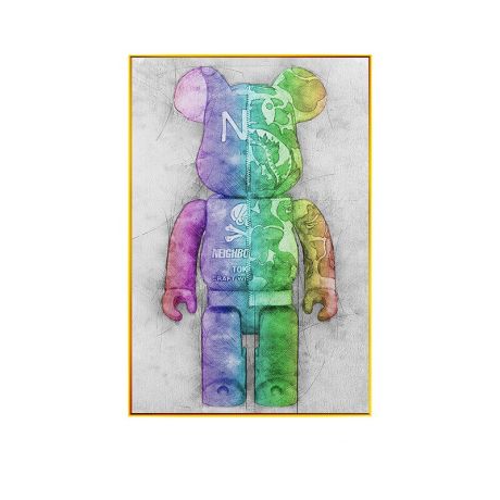 Street Bear Brick Canvas Art - Image 5
