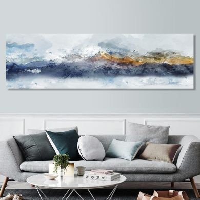 Icy Mountain Oil Painting Canvas Art - Image 2