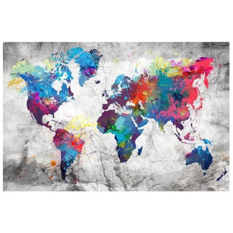 Graffiti World Map Canvas Art - Image 7