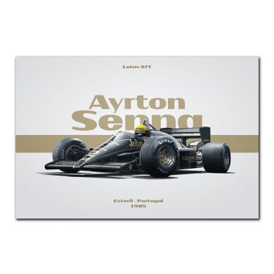 Formula 1 Ayrton Senna Racing Car Canvas Art - Image 5
