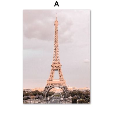 Europe Landmarks Gallery Wall Canvas Art - Image 5