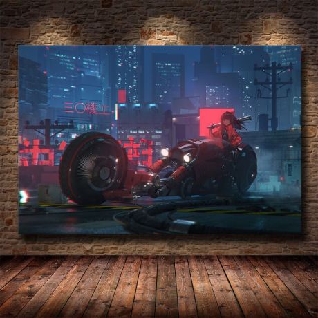 Cyberpunks Rider Painting - Image 1