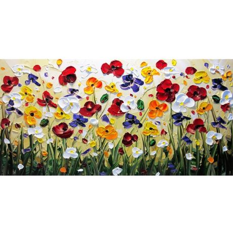 Flower Oil Painting Canvas Art - Image 6