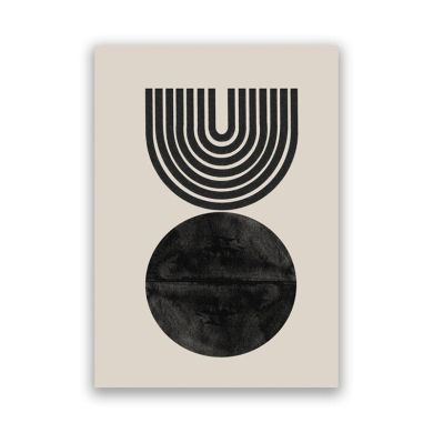 Mid Century Rainbow Canvas Art - Image 1