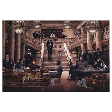 Collection Of Classic Gangster Canvas Art - Image 1