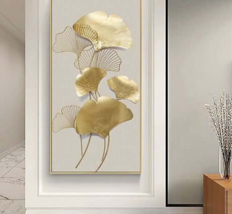 Golden Ginkgo Biloba Canvas - Image 2