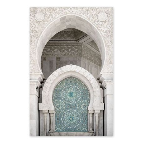 Moroccan Ancient Architecture Gallery Wall Canvas Art - Image 5