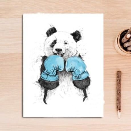 Boxing Panda Canvas Art - Image 7