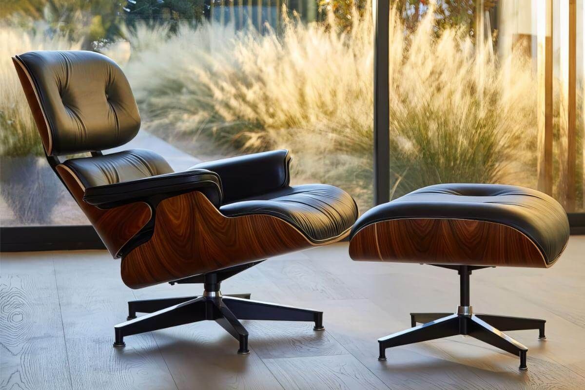 Eames Lounge Chair with Ottoman by Daedalus Designs