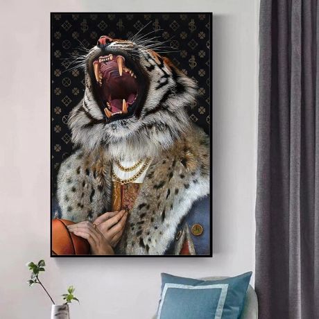 Hype Panthera Tigris Beast Canvas Art - Image 6