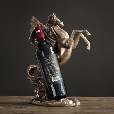 Antique Pegasus Sculpture Wine Holder