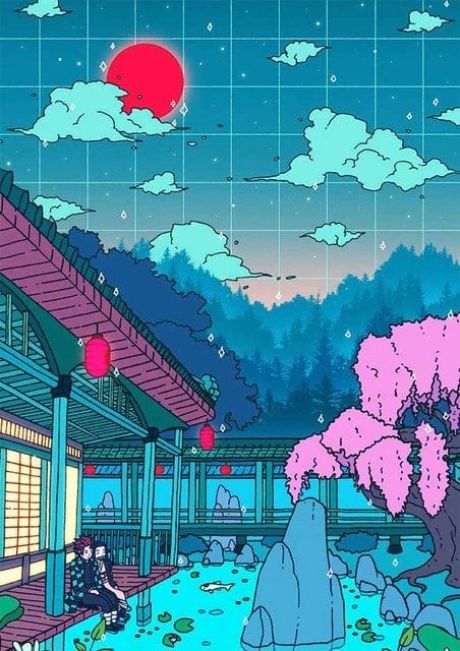 Classic Zen Japanese Landscape Canvas Art - Image 7