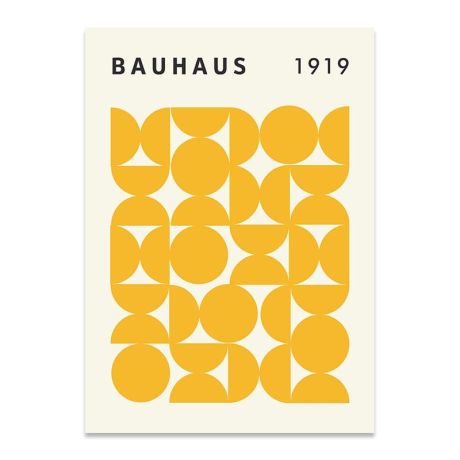 Bauhaus Geometry Abstract Painting Canvas Art - Image 7