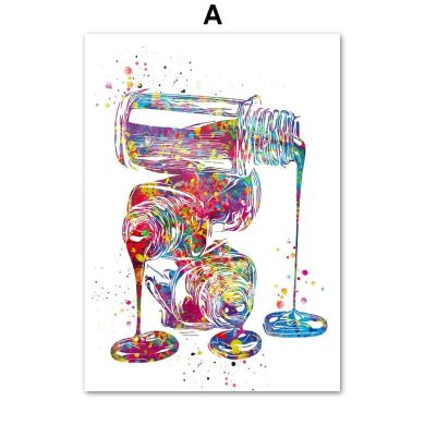 Nail Polish Watercolor Gallery Wall Canvas Art - Image 5