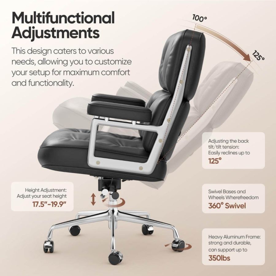 Eames Executive Office Chair | Top Grain Leather
