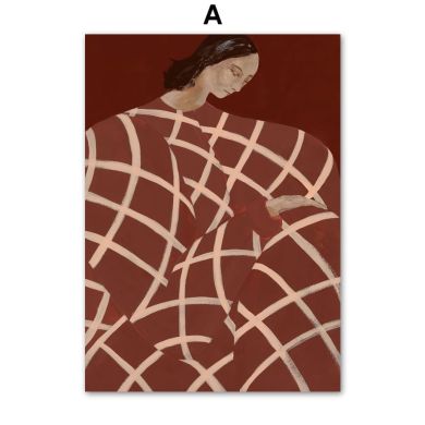 Decoupes Vintage Women Painting Gallery Wall Canvas Art - Image 7