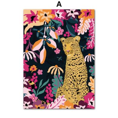 Tropical Animalia Jungle Canvas Art - Image 5