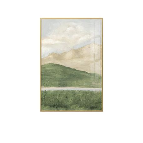 Cloudy Mountain Canvas Art - Image 8