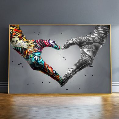 Hand In Hand Heart Canvas Art - Image 12