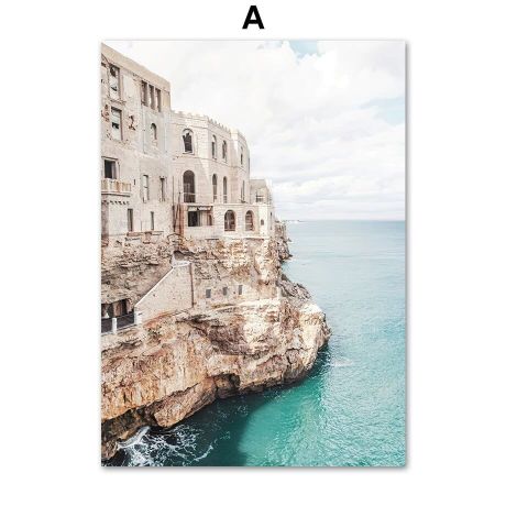 Seaside Castle Gallery Wall Canvas Art - Image 5