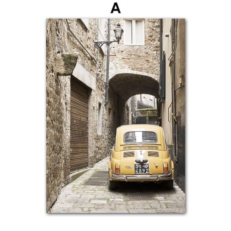 Europe Old Town Vibes Gallery Wall Canvas Art - Image 5