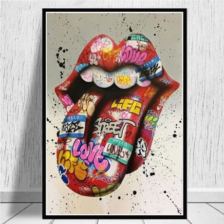 Abstract Tongue Street Art - Image 2