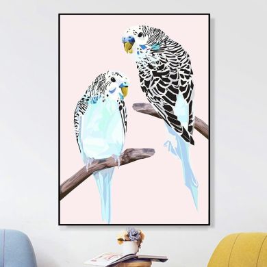 Cute Parrots Canvas Art - Image 3