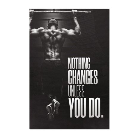 Nothing Changes Unless You Do Canvas Art - Image 1
