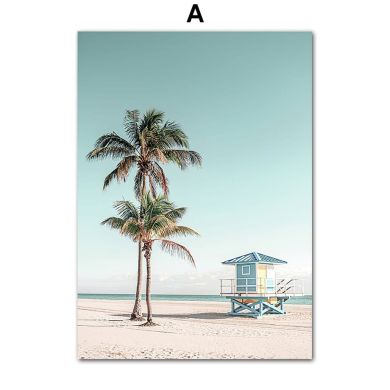 Summer Time Beach Vacation Gallery Wall Canvas Art - Image 6