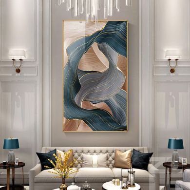 Nordic Luxury Ribbon Canvas Art - Image 2