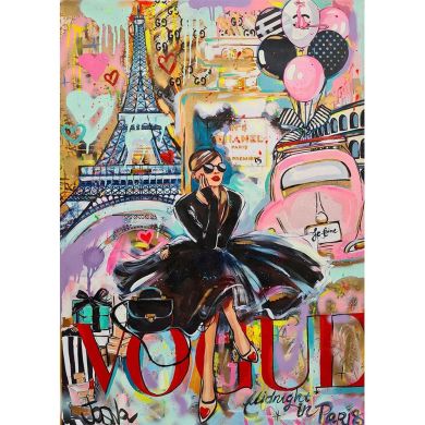 Graffiti Audrey Hepburn Pop Canvas Art - Image 1