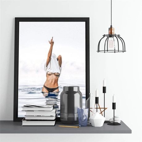 Middle Finger & Sideboobs Canvas Art - Image 6