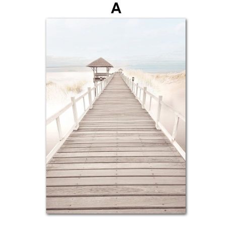 Sea Landscape Coconut Trees Gallery Wall Canvas Art - Image 6
