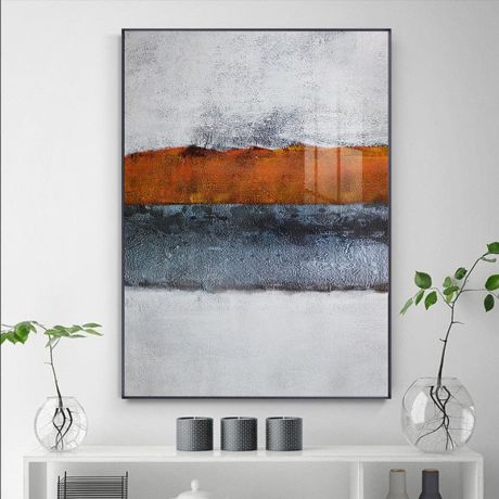 Abstract Grey Wall Canvas Art - Image 3