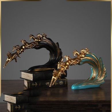 Wave of Horses Sculpture