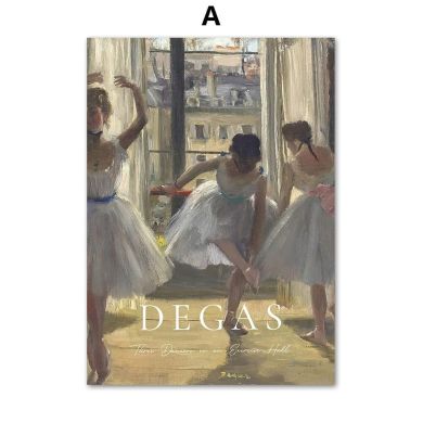 Edgar Degas' Ballerina Dancer Canvas Art - Image 5