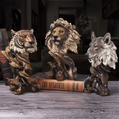 Wildlife Head Statue