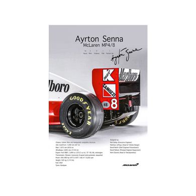 Formula 1 Ayrton Senna McLarren Car Canvas Art - Image 7