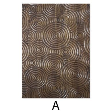Retro Brown Wood Pattern Canvas Art - Image 6