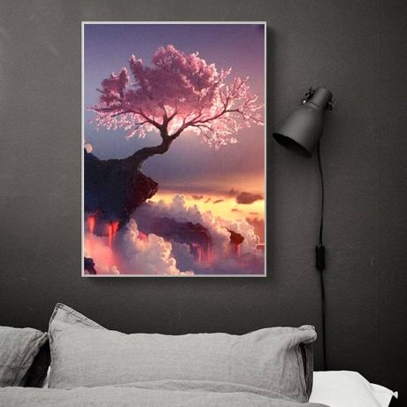 Sakura Tree Canvas Art - Image 2