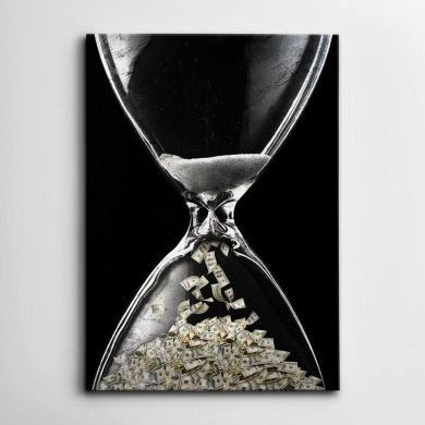 Time is Money Motivational Canvas Art - Image 1