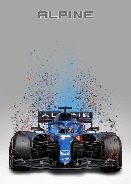 Formula One Racing Cars Canvas Art - Image 14