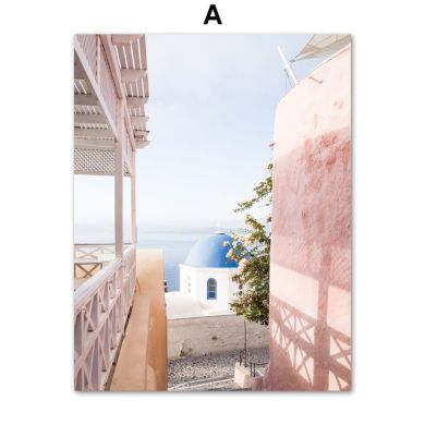 Pink Sky Nature Landscape Canvas Art - Image 5
