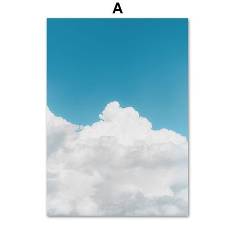 Blue Sky Cloud Sea Sailing Canvas Art - Image 5